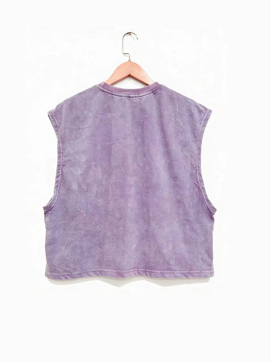 Men Women Sleeveless Cotton Vest Top Loose Fit Round Neck Abstract Animal Print Fashion Casual Streetwear All Seasons