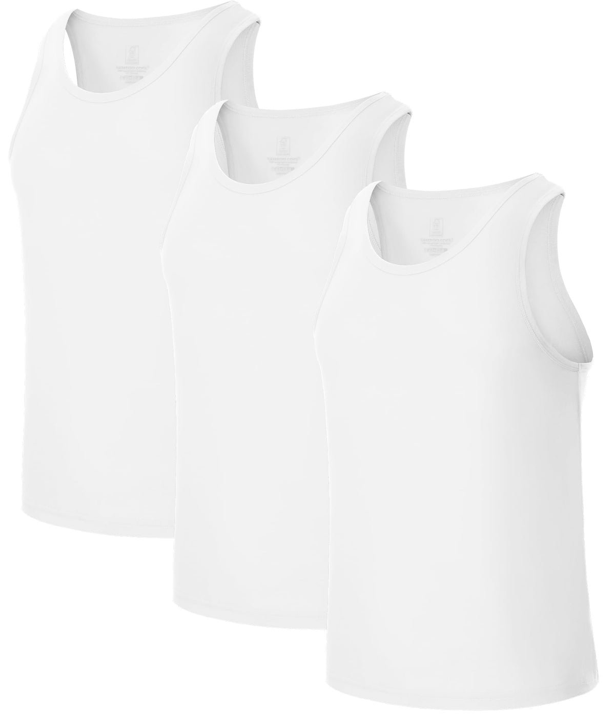 BAMBOO COOL Men's Tank Top Undershirts Moisture Wicking Fit A-Shirts 3 Pack