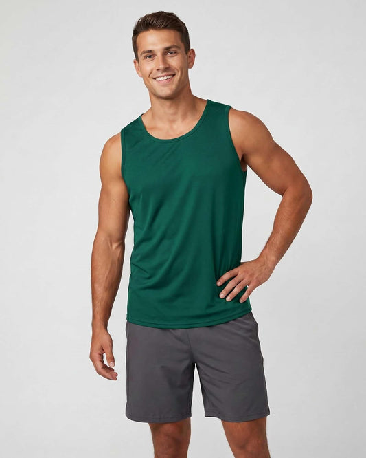 5 Pack Men's Dry Fit Muscle Tank Tops Sleeveless Gym Workout Undershirt Tee