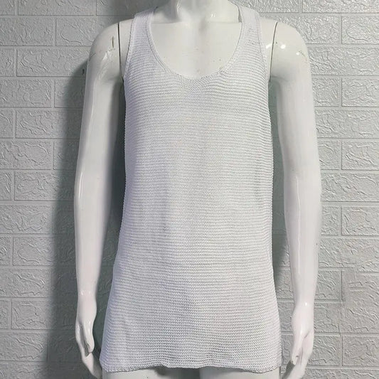 Men's Summer Loose Sleeveless Knitted Vest