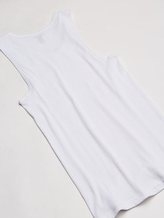 Nautica Men's 4 Pack Ribbed Cotton Tank Undershirts