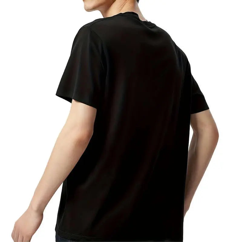 Men's 100% Cotton Retro Graphic Tropical Cruise T-Shirt - 1PC Short Sleeve Crew Neck Breathable Basic Top, S/3XL/4XL/5XL/6XL, for Summer Beach Vacation/Daily Wear, Cold Wash Streetwear