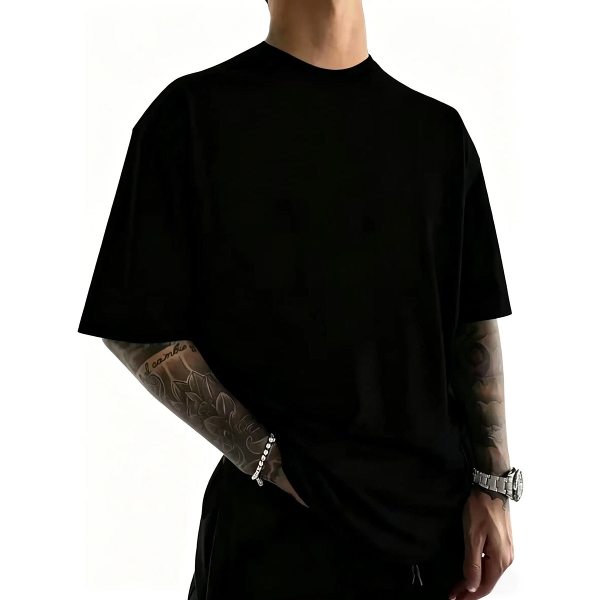 Men's Round Neck Short-Sleeve Pure Cotton Casual Fashion T-Shirt, Unisex 3 Magical Hotdogs Howling at the Moon Funny Meme Graphic Streetwear, Summer Gifts (Menswear Collection)