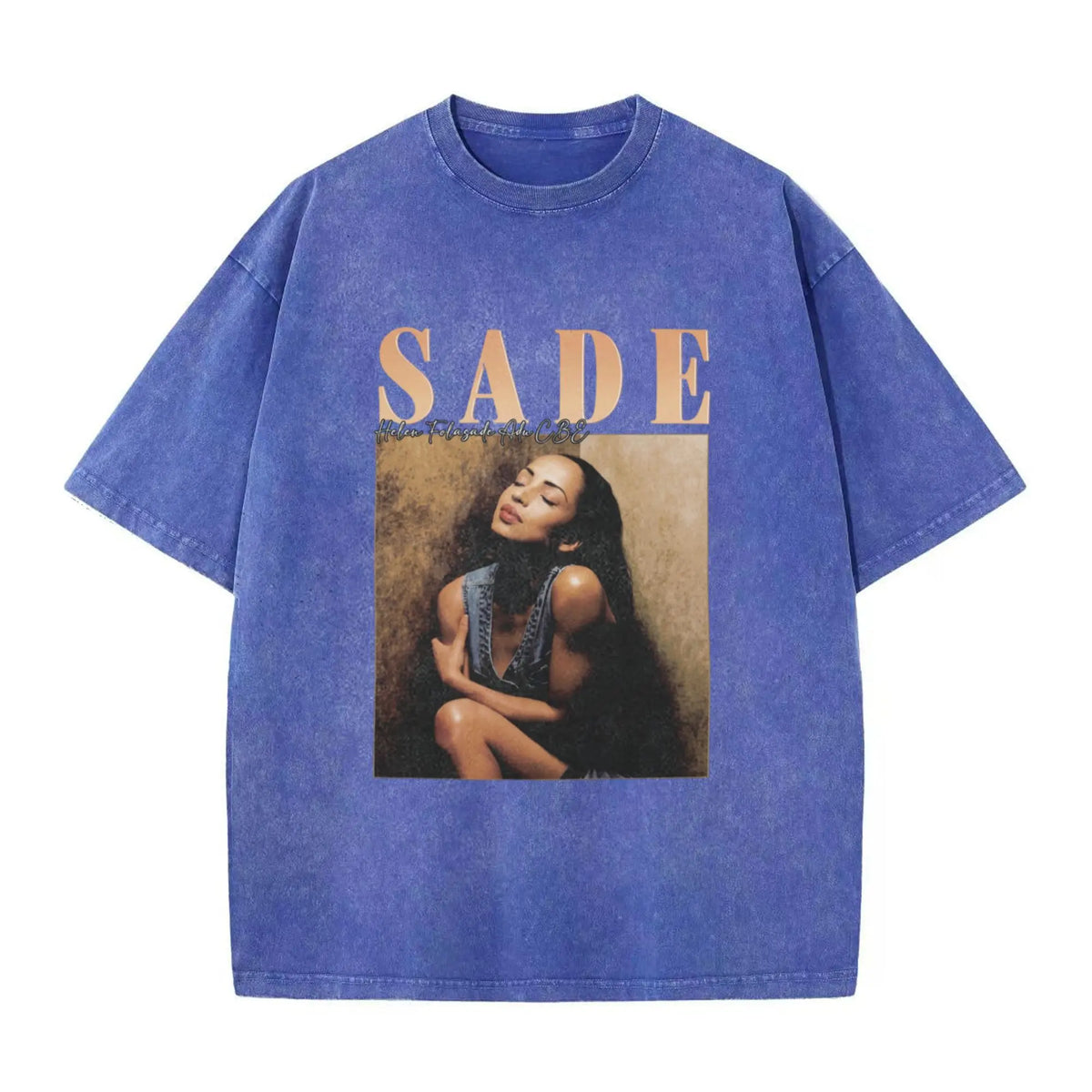 1PCS Men's Short-Sleeve Cotton Casual Top - Round Neck, Y2000 Swag Vintage Sade Graphic Band Shirt, Black & Golden Figure Print, Regular Fit Bohemian Retro Streetwear, Clothing Merch Flash Sale for Festival, Spring, Men's Stuff