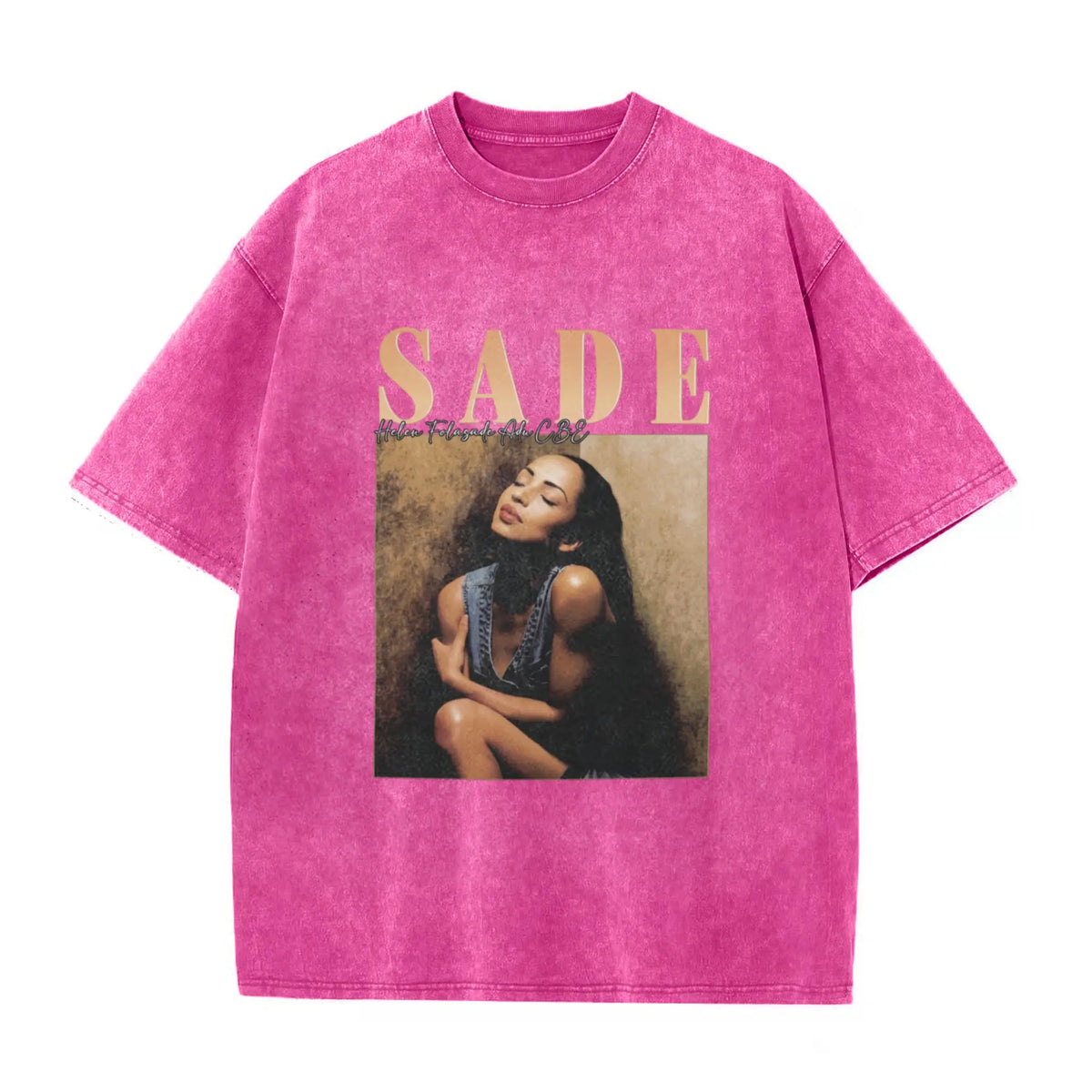 1PCS Men's Short-Sleeve Cotton Casual Top - Round Neck, Y2000 Swag Vintage Sade Graphic Band Shirt, Black & Golden Figure Print, Regular Fit Bohemian Retro Streetwear, Clothing Merch Flash Sale for Festival, Spring, Men's Stuff