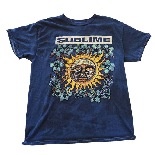 [Sale up to 30%] Sublime Blue Mens Concert T Shirt Soft Cotton Casual Top for Men & Women, Summer Streetwear Vibe, Cute Summer Top