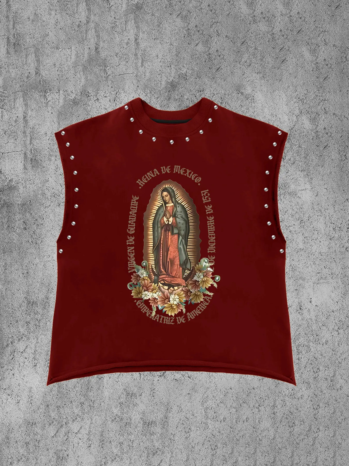 Unisex Vintage Sleeveless Vest, Virgin Mary Print, Loose Casual Sleeveless Top, vest tops, Daily Wear, Men's All-Season Clothing, Gamis, menswear