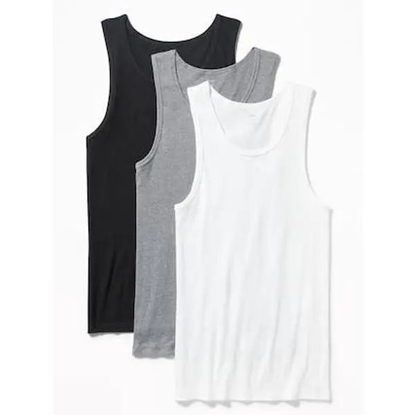 Old Navy Men's Go-Dry Rib-Knit Tank Tops 3-Pack