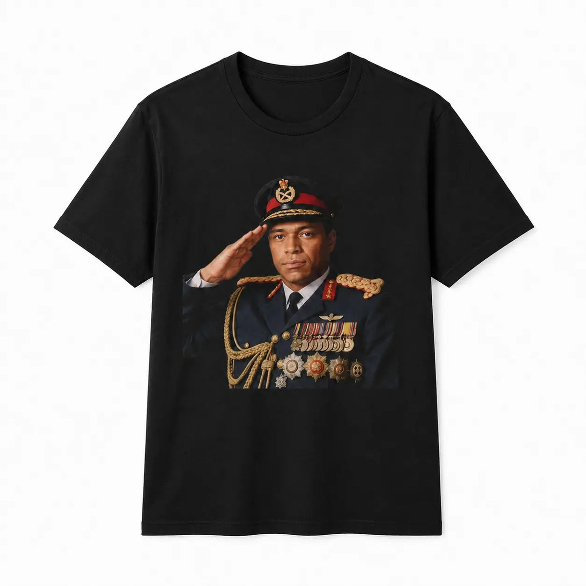 Men's Cotton Short-Sleeve Print Top - Mbappe Dictator Meme T-Shirt, Soccer Apparel, Real Madrid Vibe Menswear Top