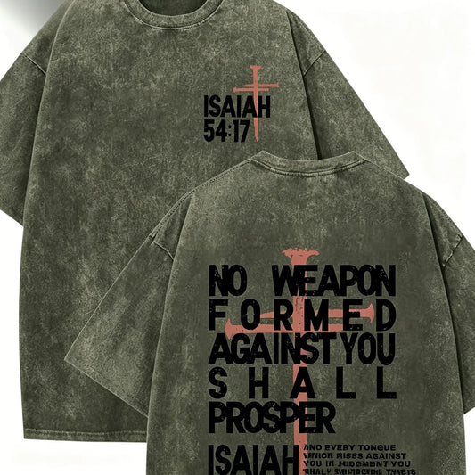 Men's Oversized Vintage Acid Wash Drop-Shoulder Short-Sleeve T-Shirt, Christian Faith Graphic Fitted Top, Ideal Mens Guys Gifts (Sports & Outdoor Clothing)
