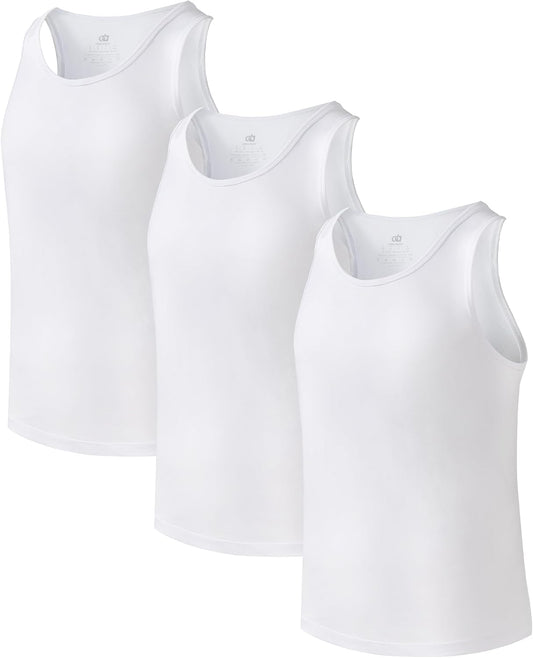 DAVID ARCHY Men's Tank Top Undershirts Moisture-Wicking A-Shirt for Men