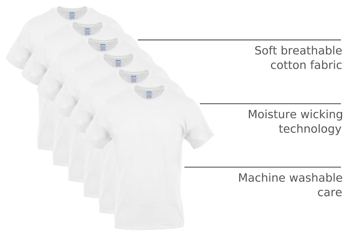 Gildan Men's Crew T-Shirts, Multipack, Style G1100