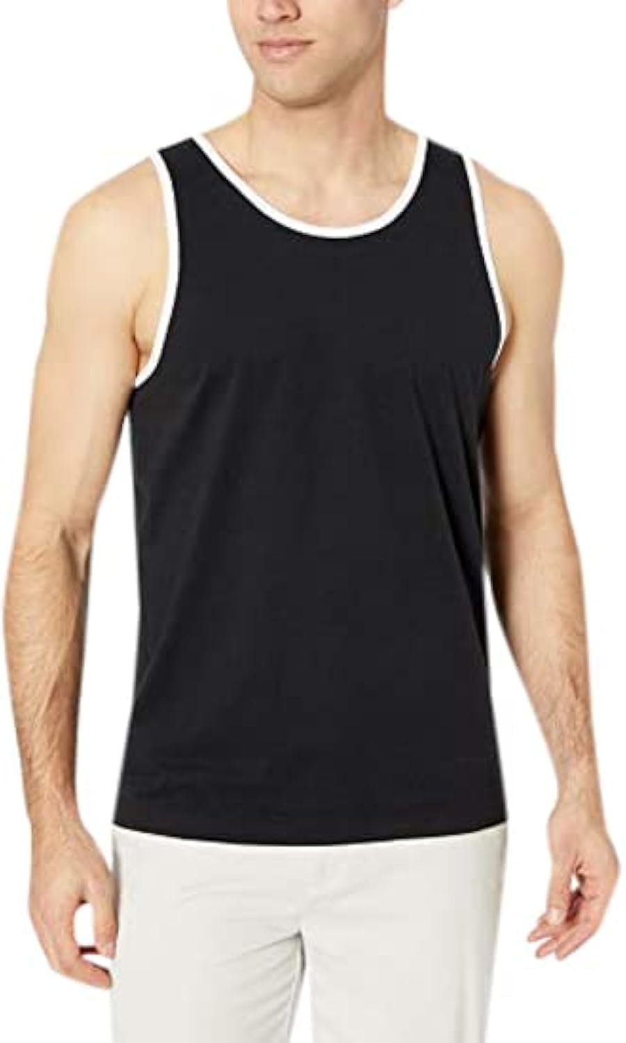 Amazon Essentials Men's Regular-Fit Sleeveless Tank Top, 100% Cotton