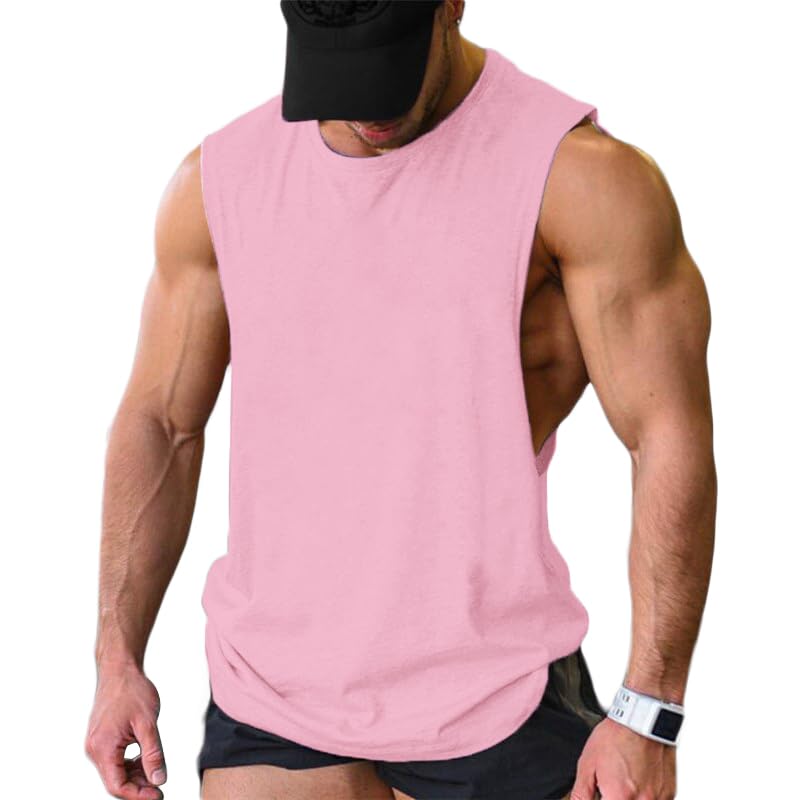 COOFANDY Men Workout Tank Top 2 Pack Gym Bodybuilding Sleeveless T Shirts