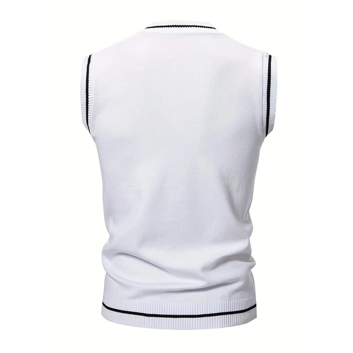 New Men'S Vest with a Twisted Knit Design Casual Fabric