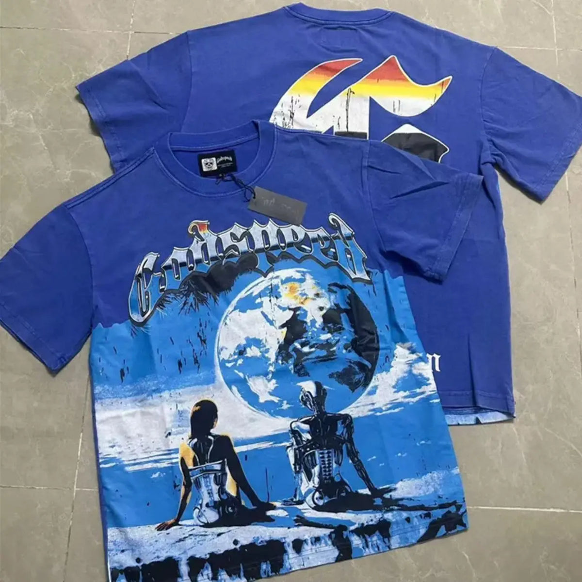Y2K GODSPEED Professional Certified Racist Racing T-Shirt Men's Women Fashion Vintage T-shirts 100% Cotton Oversized T Shirts