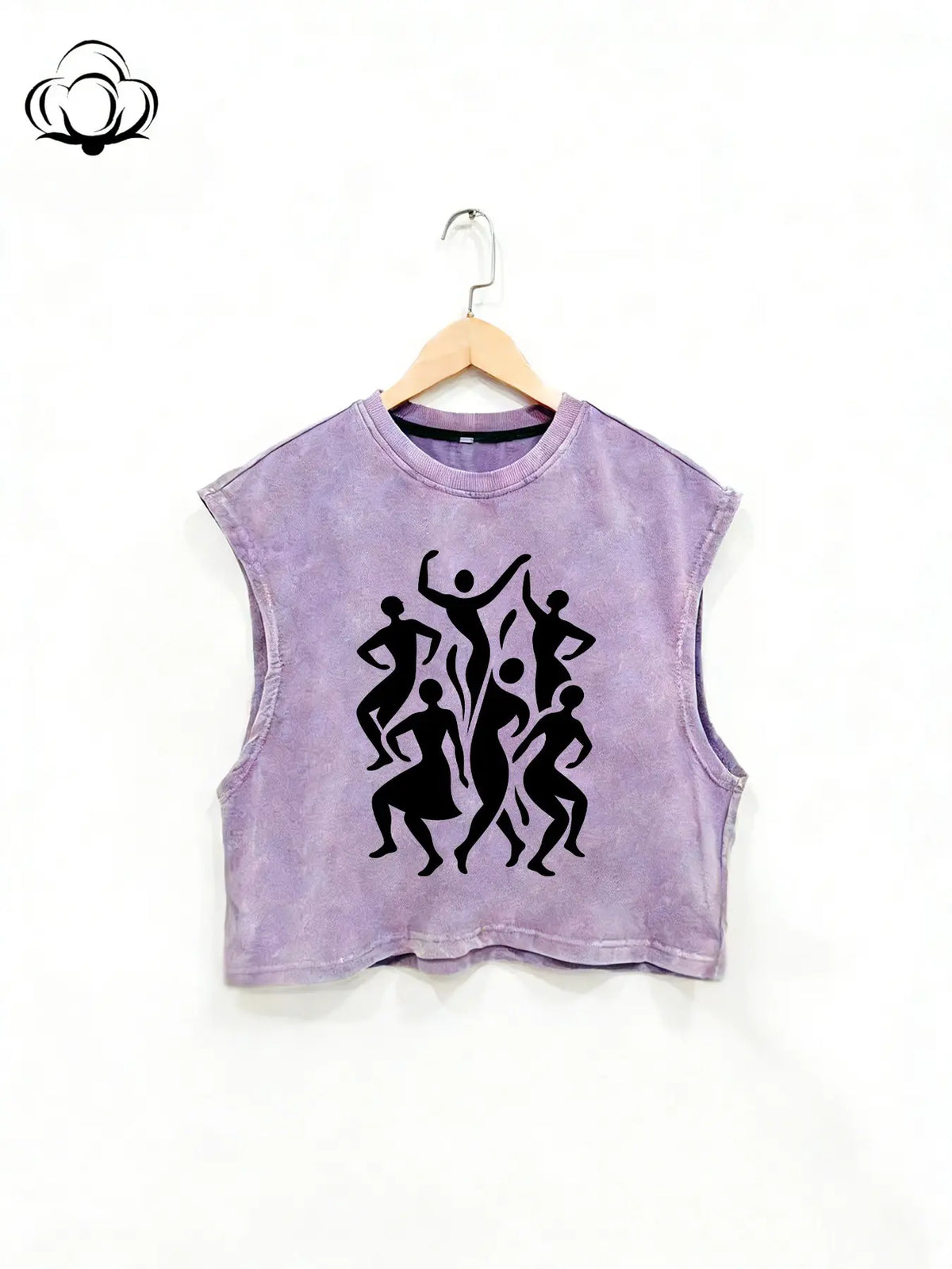 Men Women Sleeveless Cotton Vest Top Loose Fit Round Neck Abstract Animal Print Fashion Casual Streetwear All Seasons