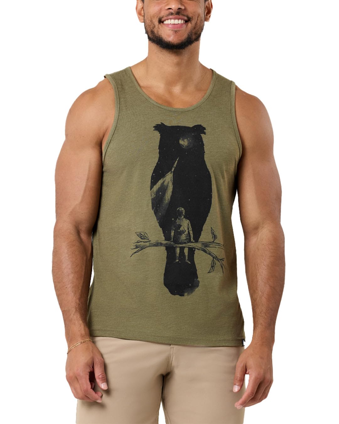 INTO THE AM Graphic Tank Tops for Men Cool Summer Beach Muscle Tanks S-2XL