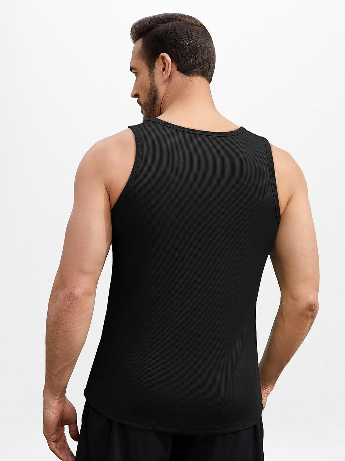 ZDC Mens Sleeveless Tank Tops Summer Workout Ribbed Shirts