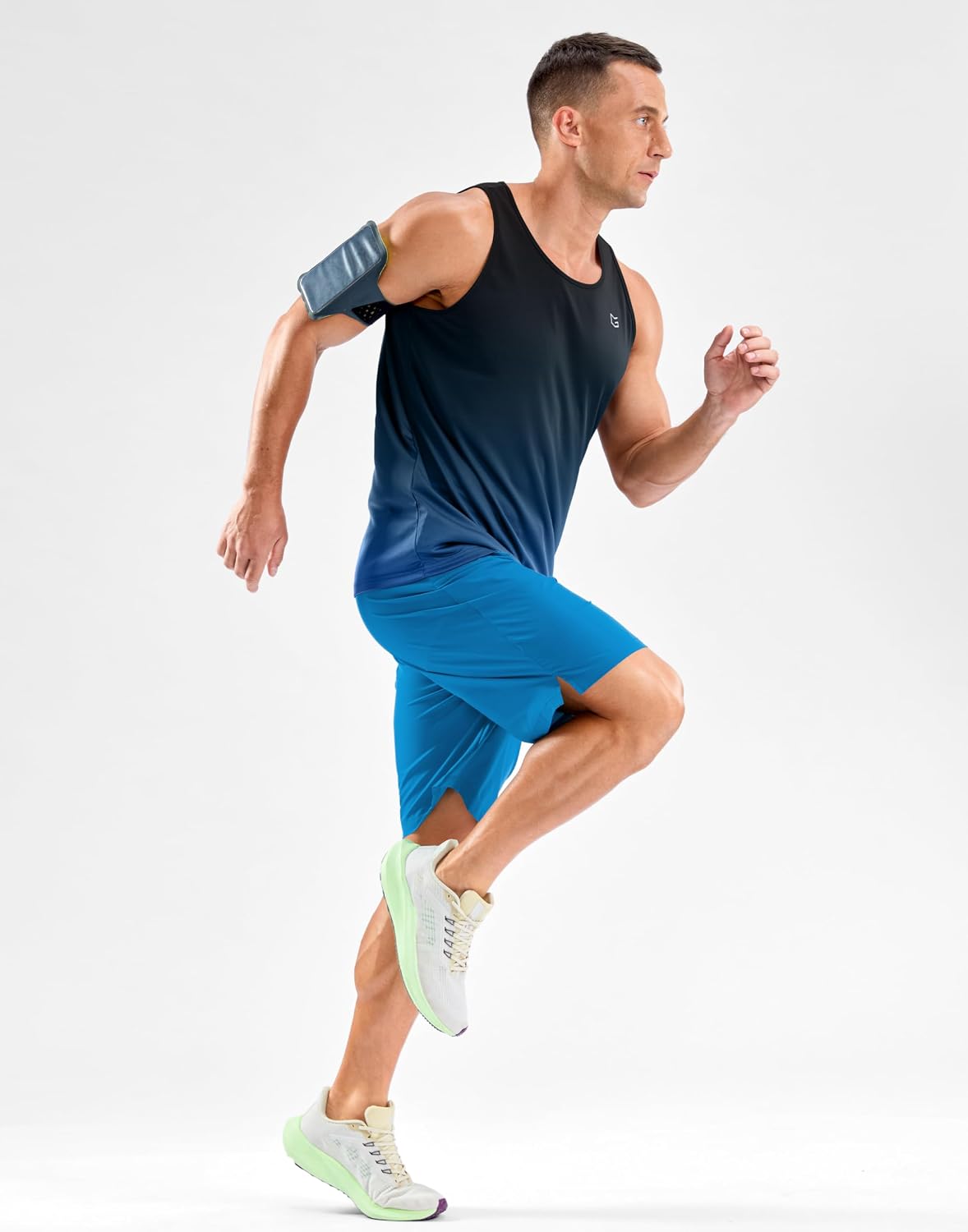 Beach Tank Tops for Men UPF50+ Dry Fit Summer Sleeveless Shirts