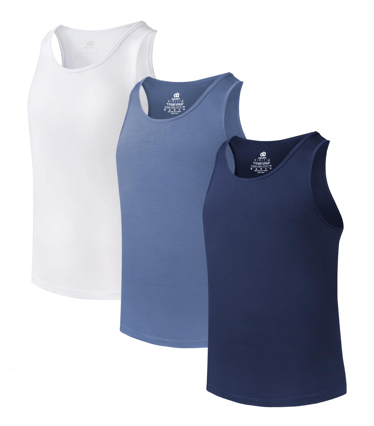 DAVID ARCHY Men's Tank Top Undershirts Moisture-Wicking A-Shirt for Men