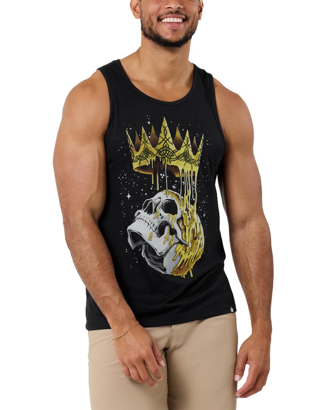 INTO THE AM Graphic Tank Tops for Men Cool Summer Beach Muscle Tanks S-2XL
