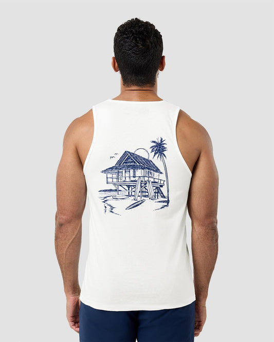 INTO THE AM Graphic Tank Tops for Men Cool Summer Beach Muscle Tanks S-2XL