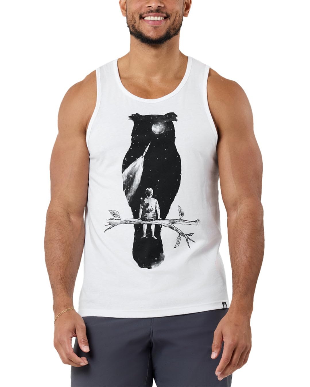 INTO THE AM Graphic Tank Tops for Men Cool Summer Beach Muscle Tanks S-2XL