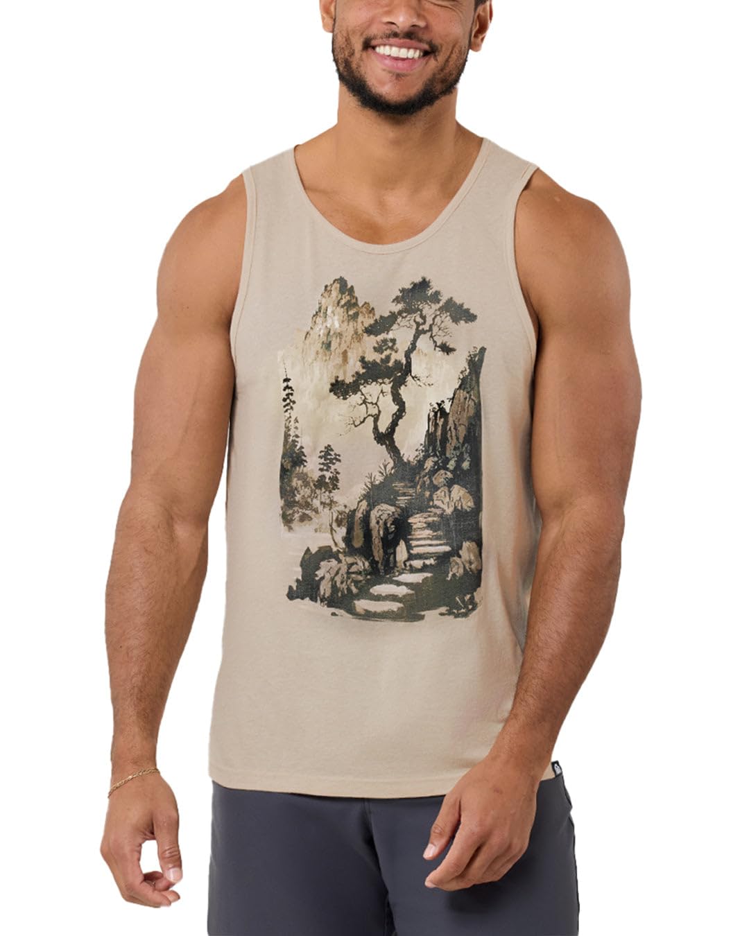 INTO THE AM Graphic Tank Tops for Men Cool Summer Beach Muscle Tanks S-2XL