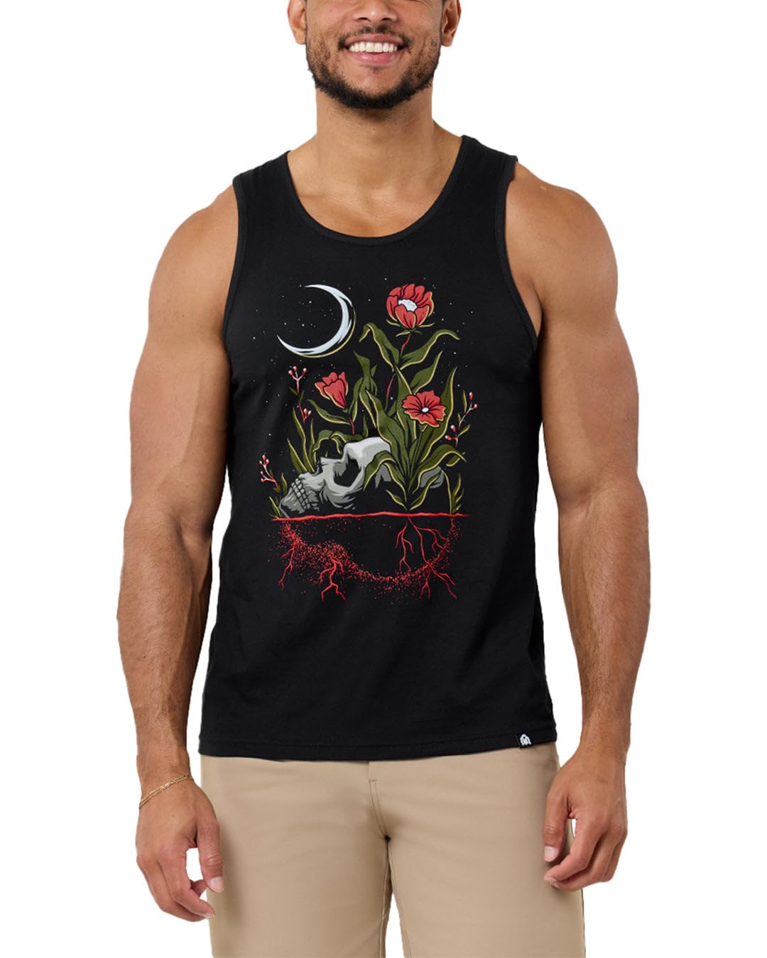 INTO THE AM Graphic Tank Tops for Men Cool Summer Beach Muscle Tanks S-2XL