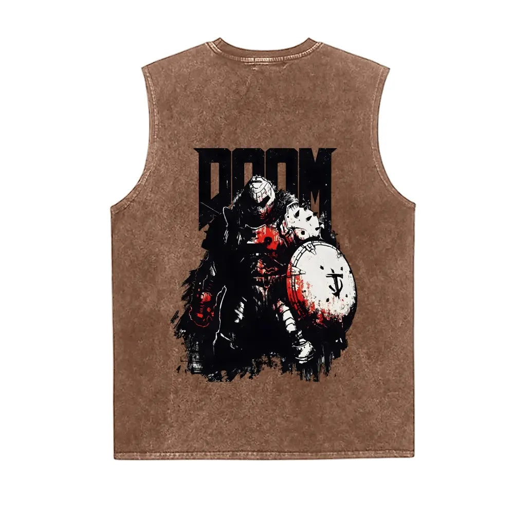 Vintage Washed Tank 90s Graphic Sleeveless Tank Tops Men Vest Streetwear Outfits Men Vacation Outfits Sleeveless Shirt