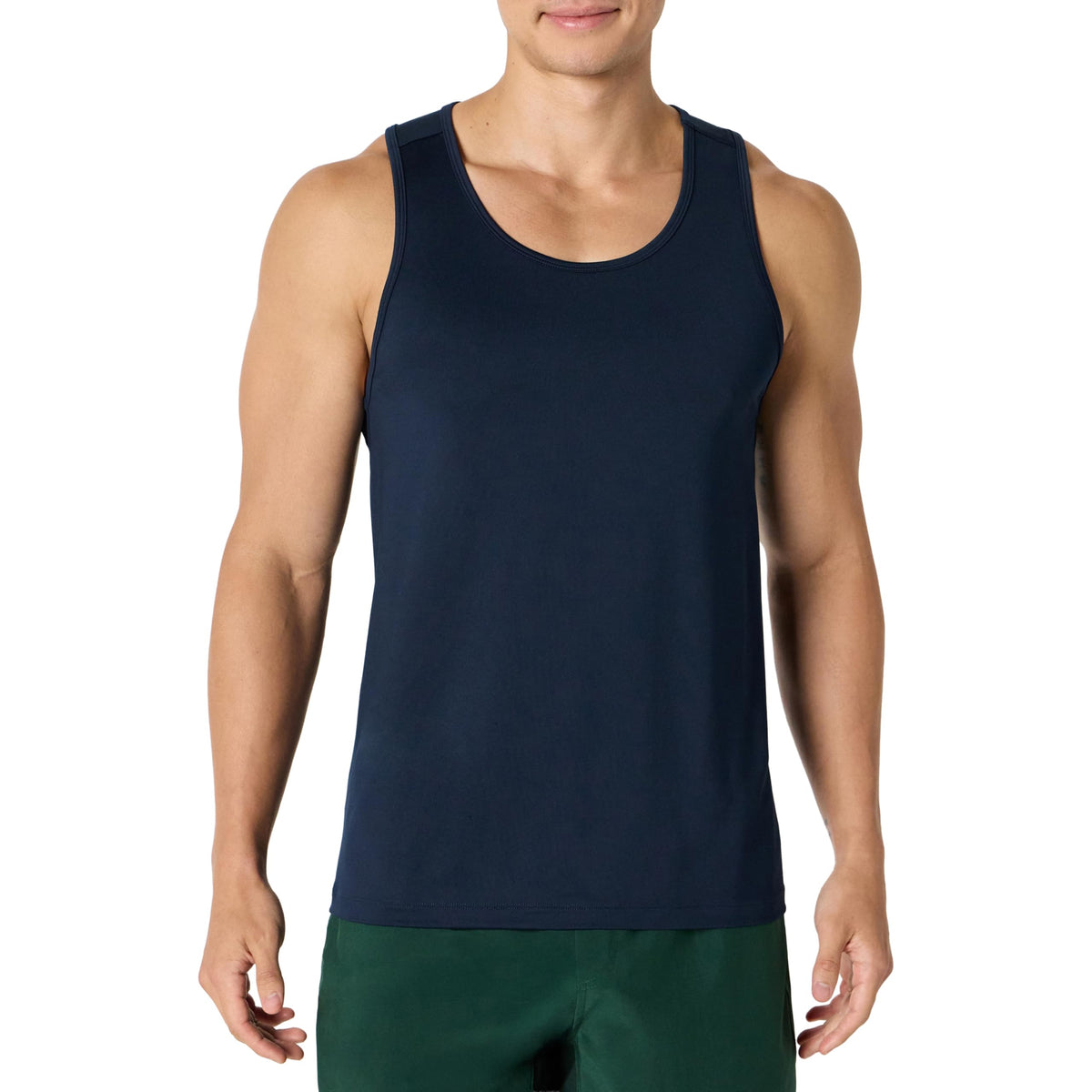 Amazon Essentials Men's Quick Dry Moisture-Wicking Tech Stretch Active Sleeveless Tank Top Workout Shirt