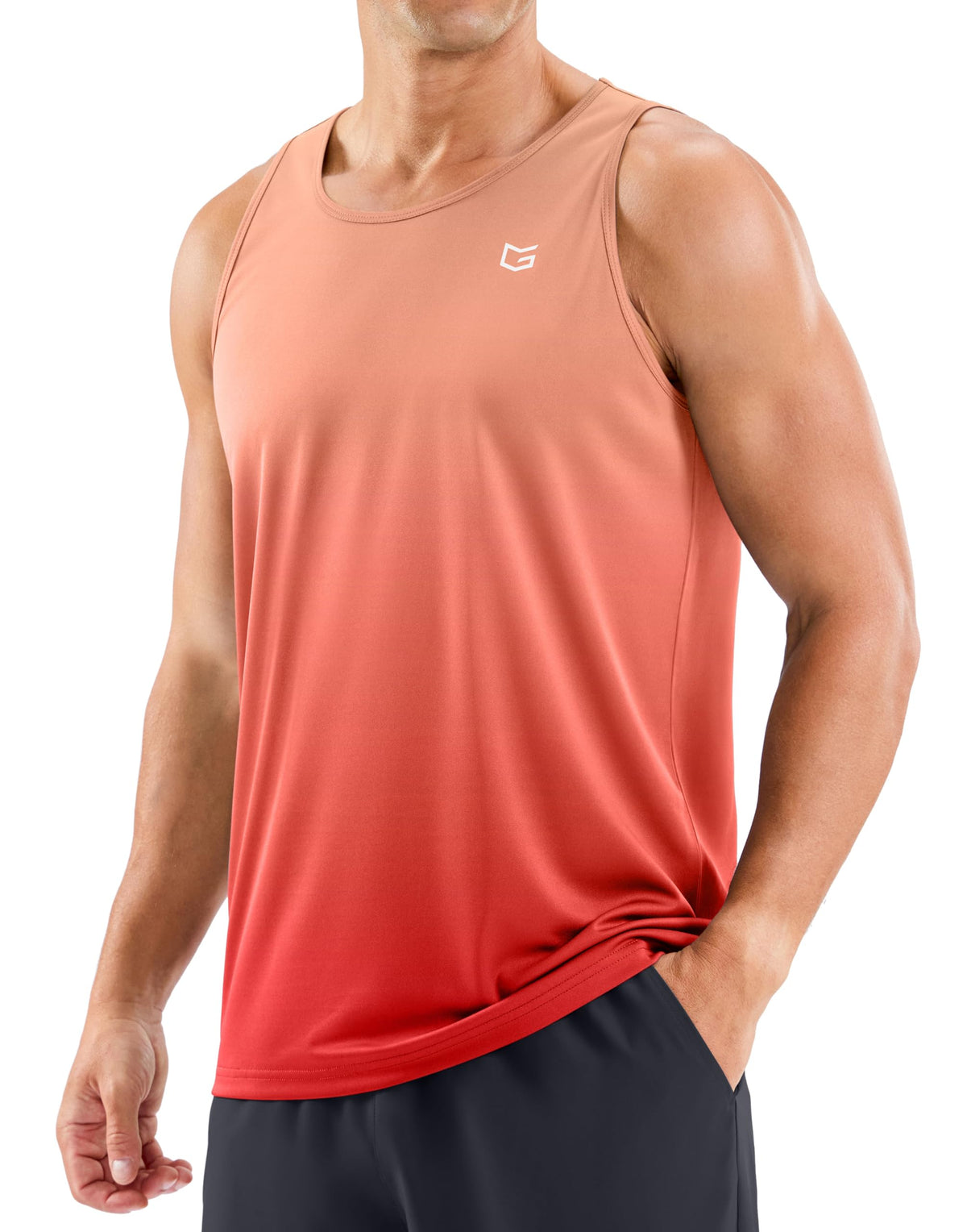 Beach Tank Tops for Men UPF50+ Dry Fit Summer Sleeveless Shirts