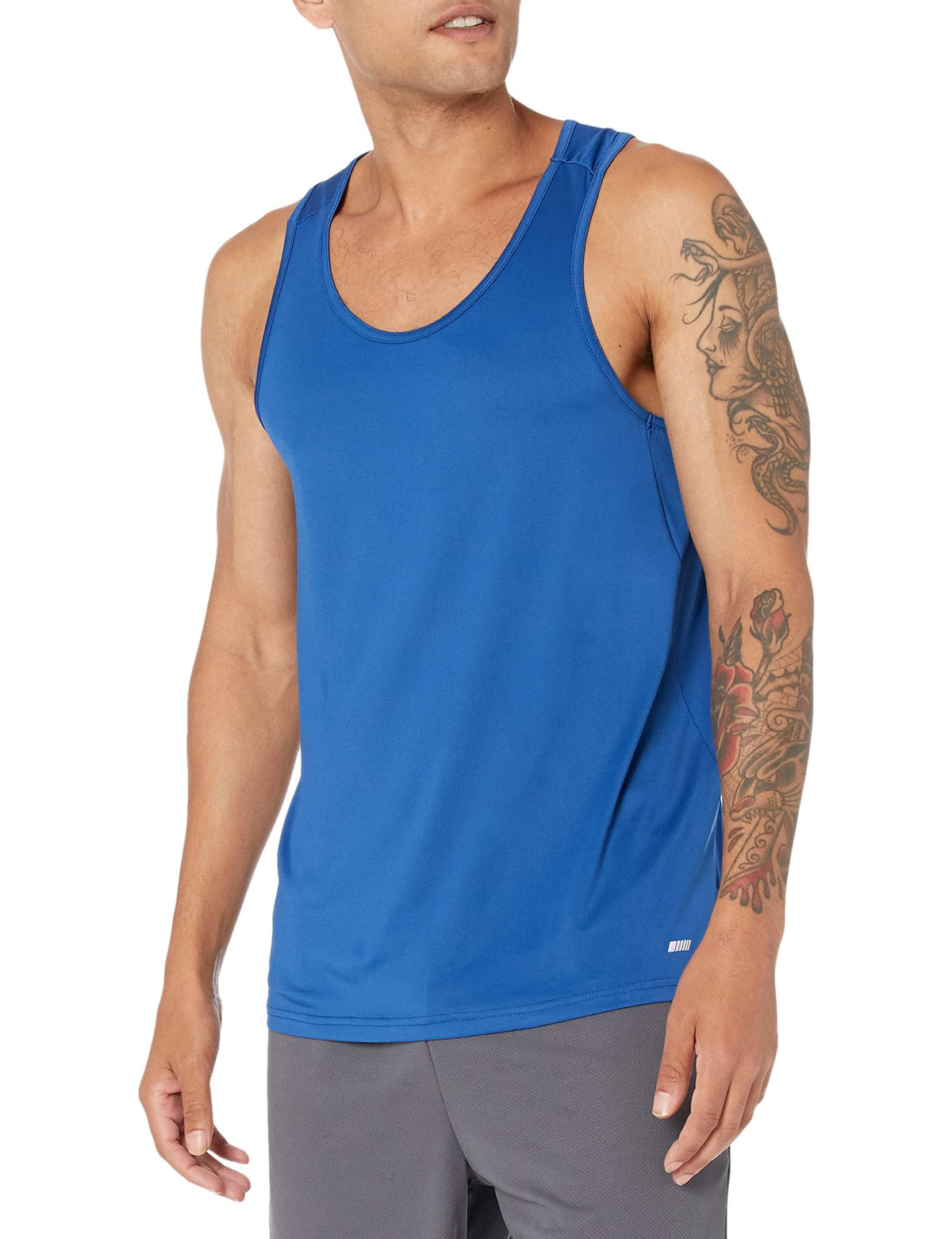 Amazon Essentials Men's Quick Dry Moisture-Wicking Tech Stretch Active Sleeveless Tank Top Workout Shirt