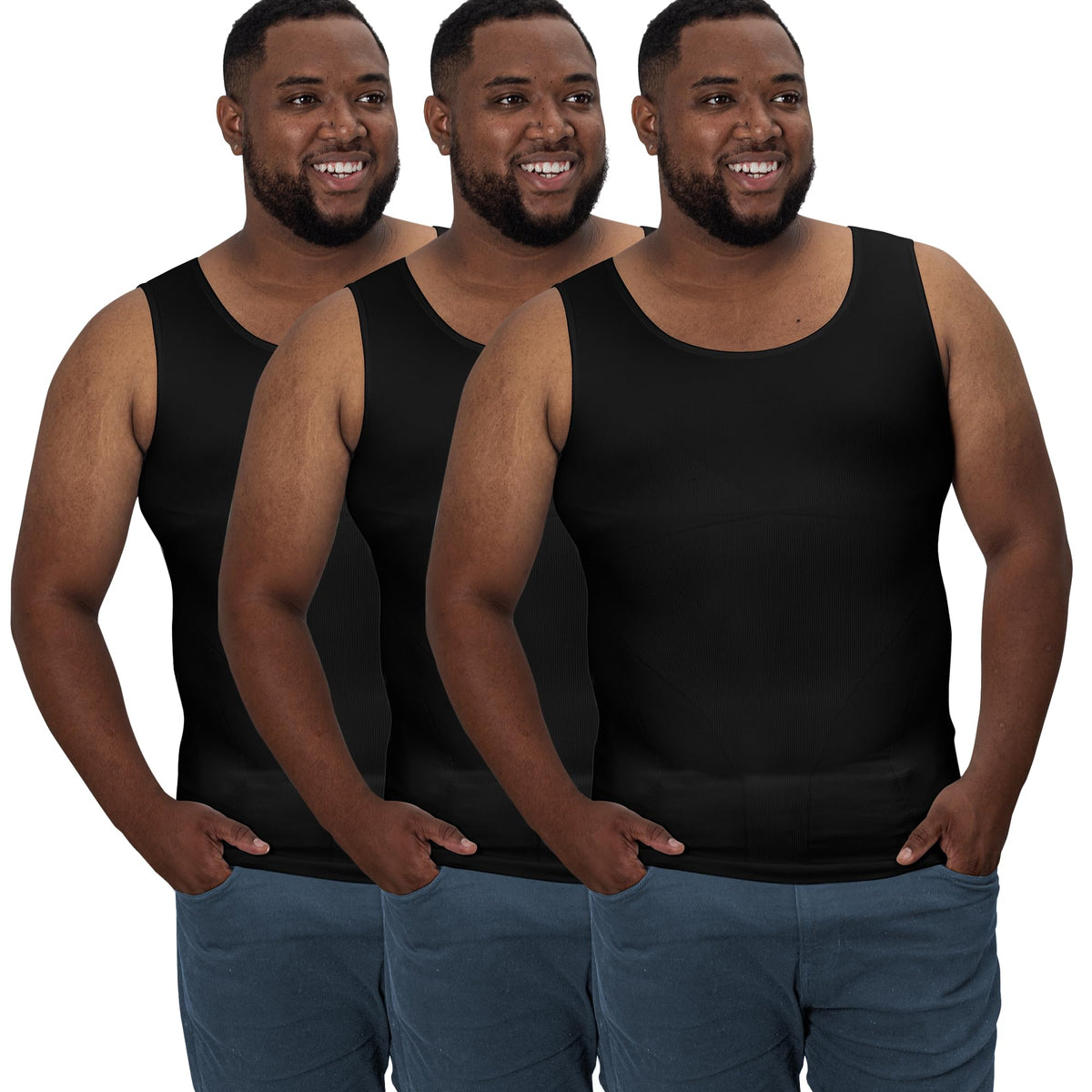 QORE LOGIQ Gynecomastia Compression Shirts for Men