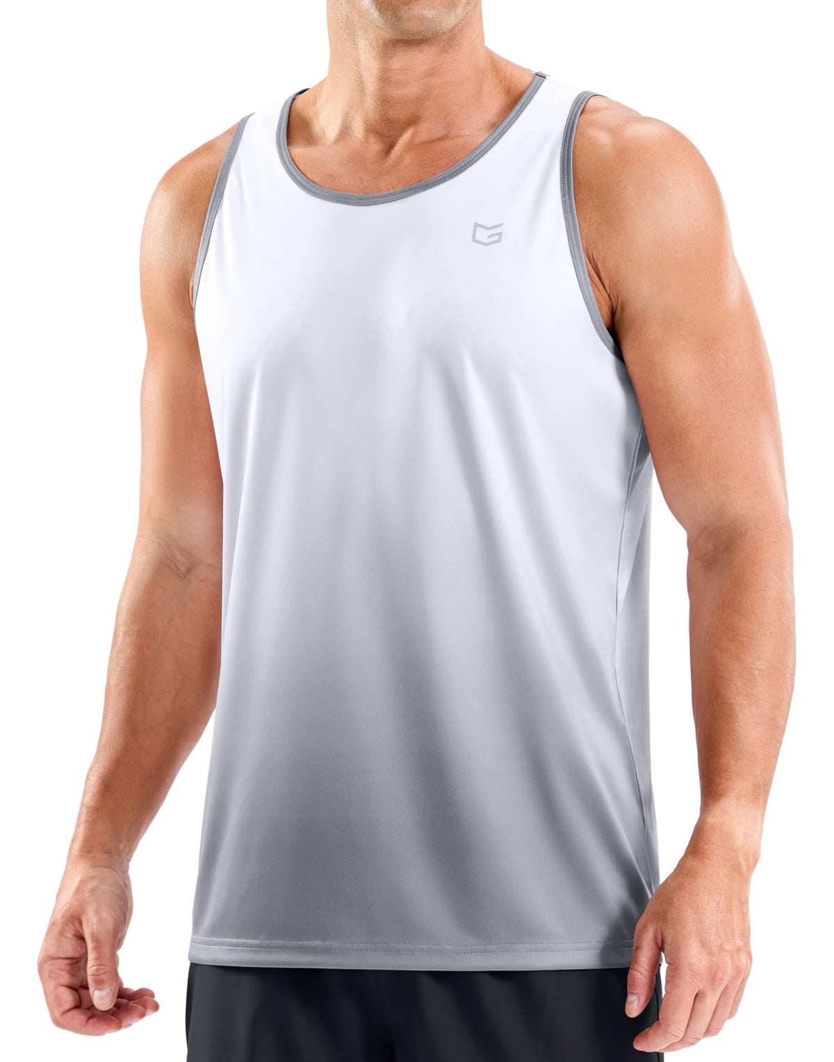 Beach Tank Tops for Men UPF50+ Dry Fit Summer Sleeveless Shirts