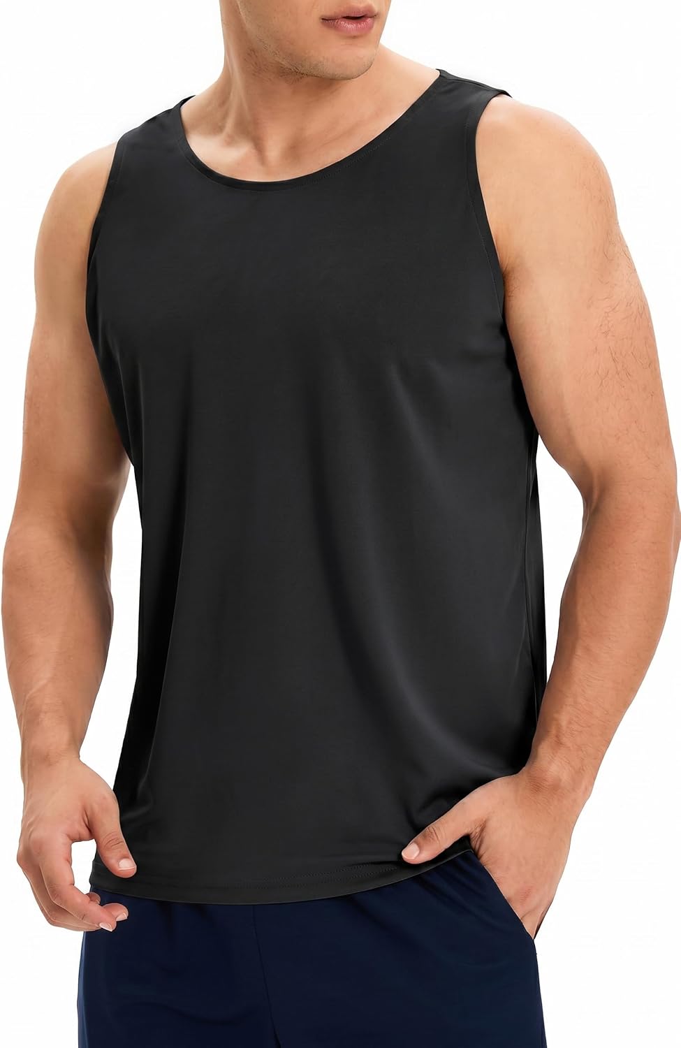 OYGSieg 6 Pack Men's Workout Tank Tops Athletic Muscle Gym Shirts