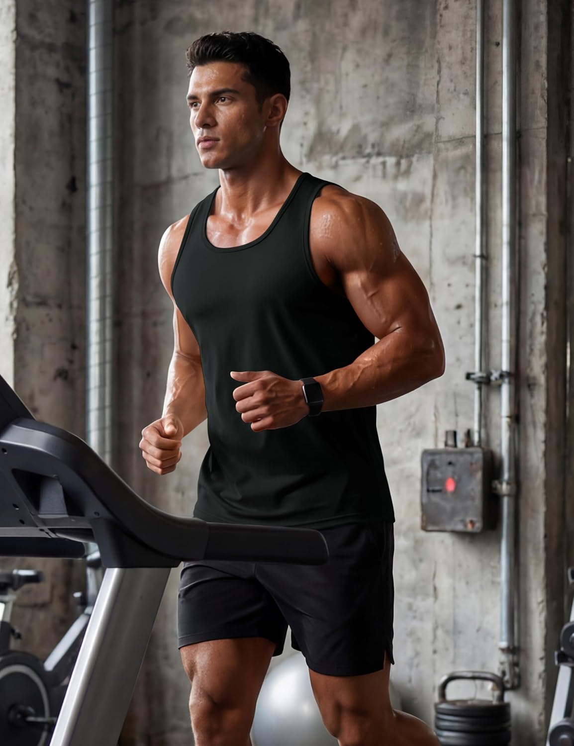 TACVASEN Men's Workout Tank Tops Sleeveless UPF 50+ Summer Sun Shirts Quick Dry for Running Swim Gym Beach