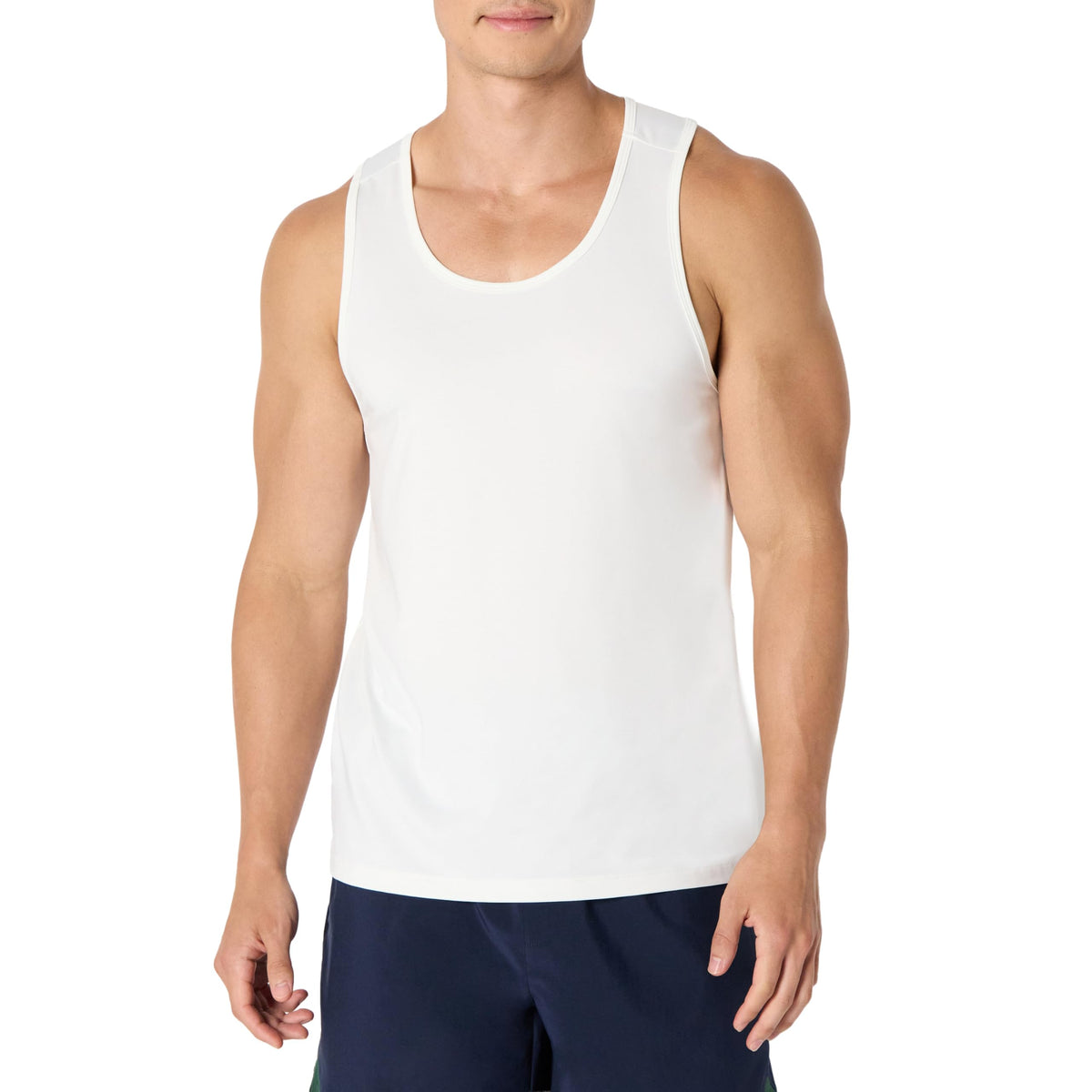 Amazon Essentials Men's Quick Dry Moisture-Wicking Tech Stretch Active Sleeveless Tank Top Workout Shirt