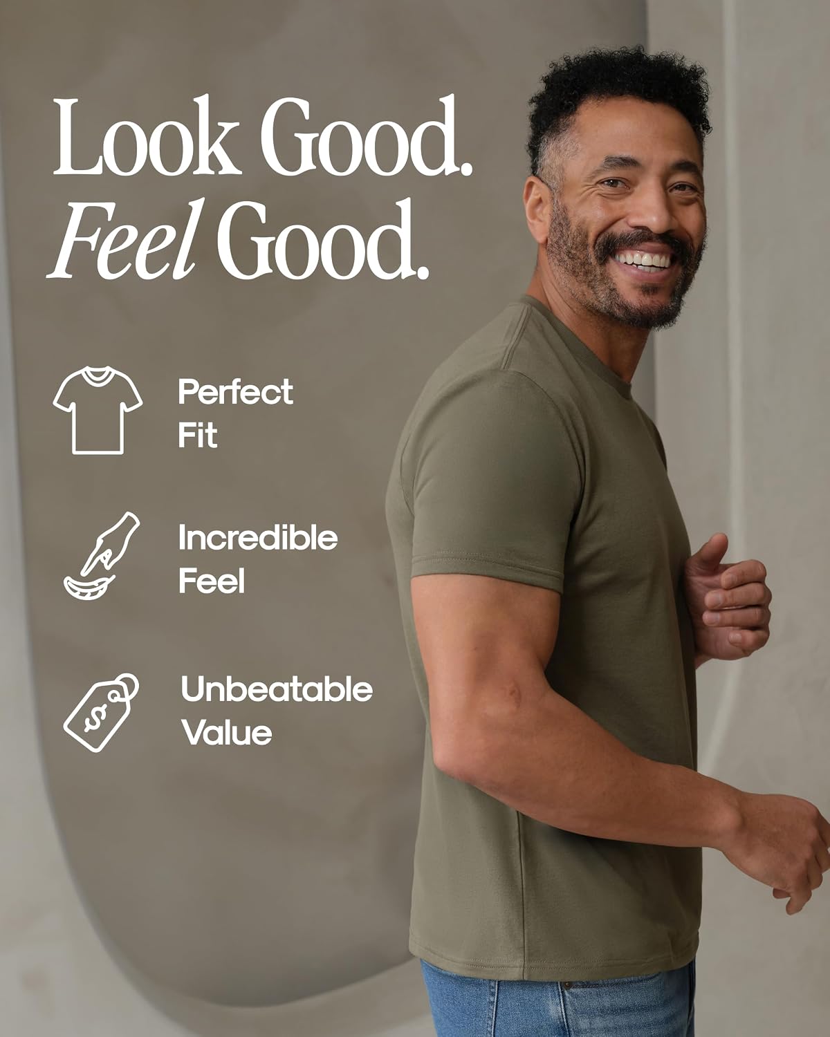 True Classic Mens T-Shirts – Short Sleeve Crew