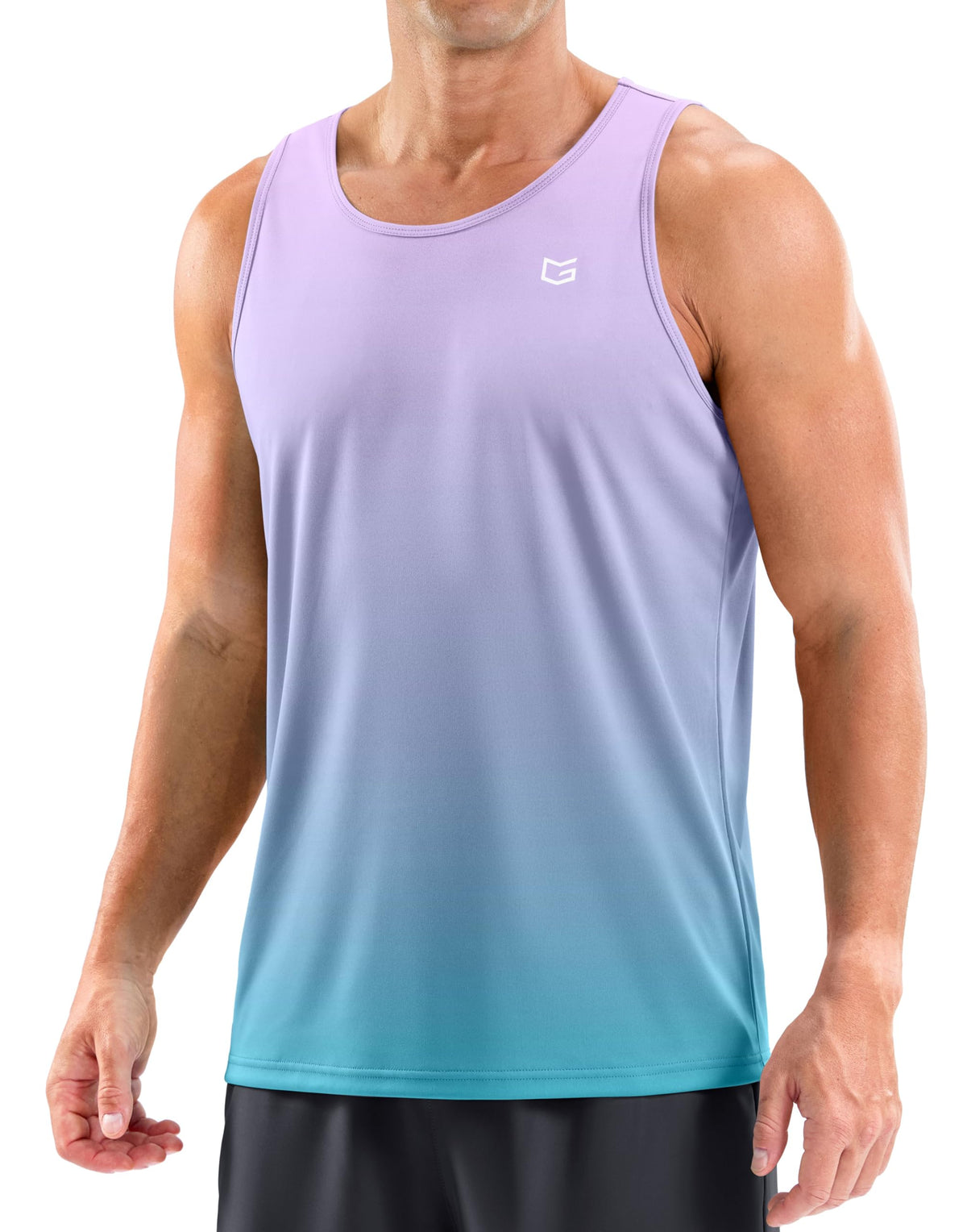 Beach Tank Tops for Men UPF50+ Dry Fit Summer Sleeveless Shirts