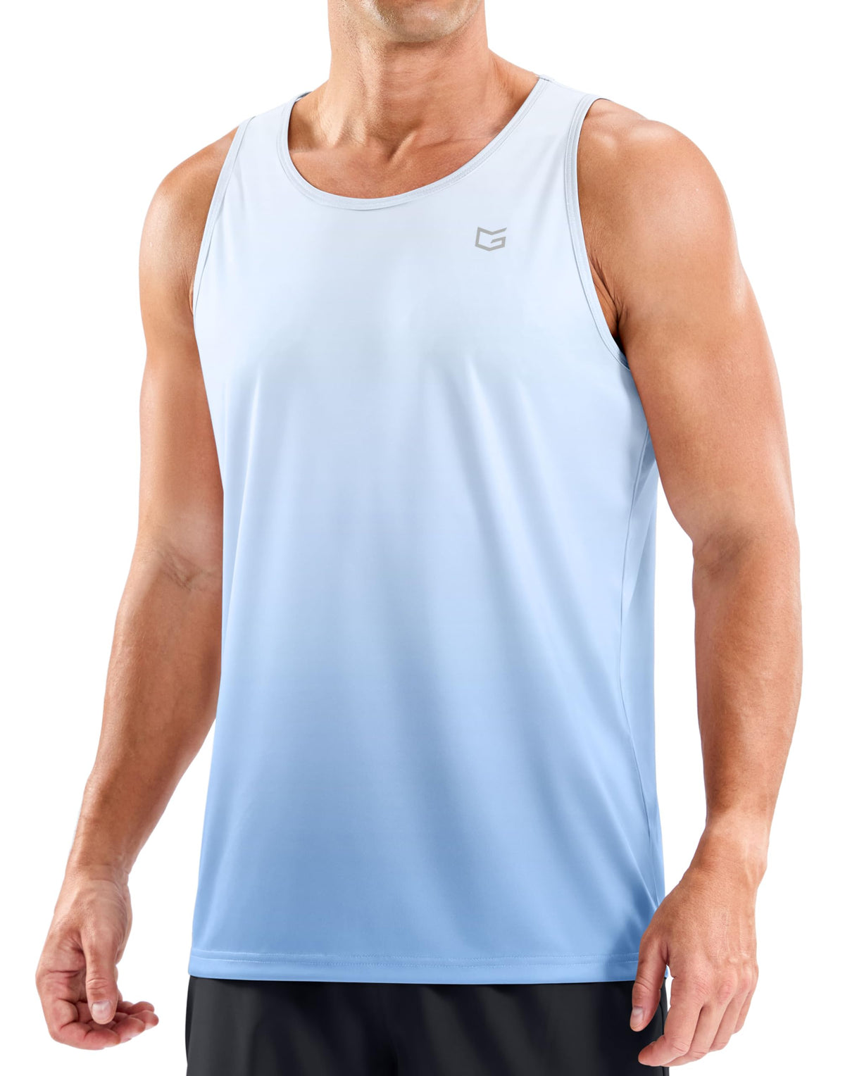 Beach Tank Tops for Men UPF50+ Dry Fit Summer Sleeveless Shirts
