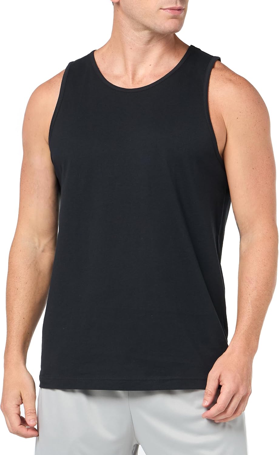 Amazon Essentials Men's Regular-Fit Sleeveless Tank Top, 100% Cotton