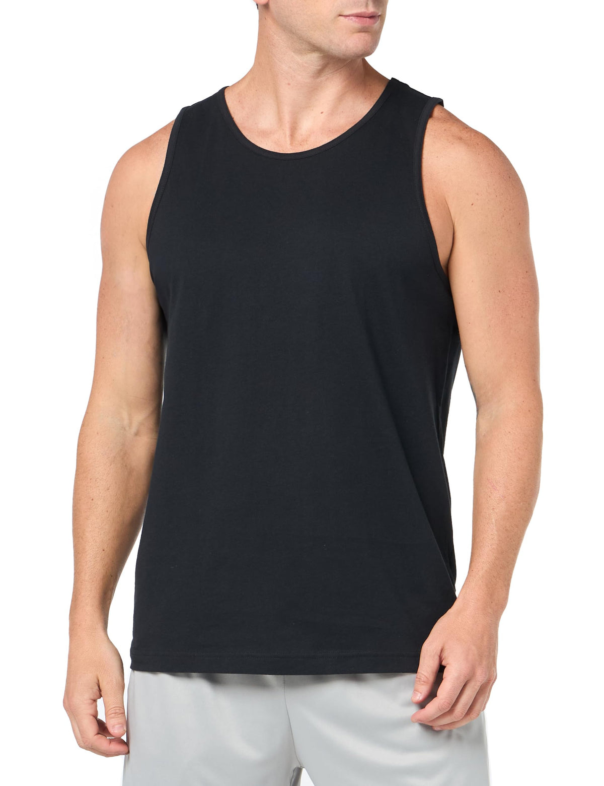 Amazon Essentials Men's Regular-Fit Sleeveless Tank Top, 100% Cotton