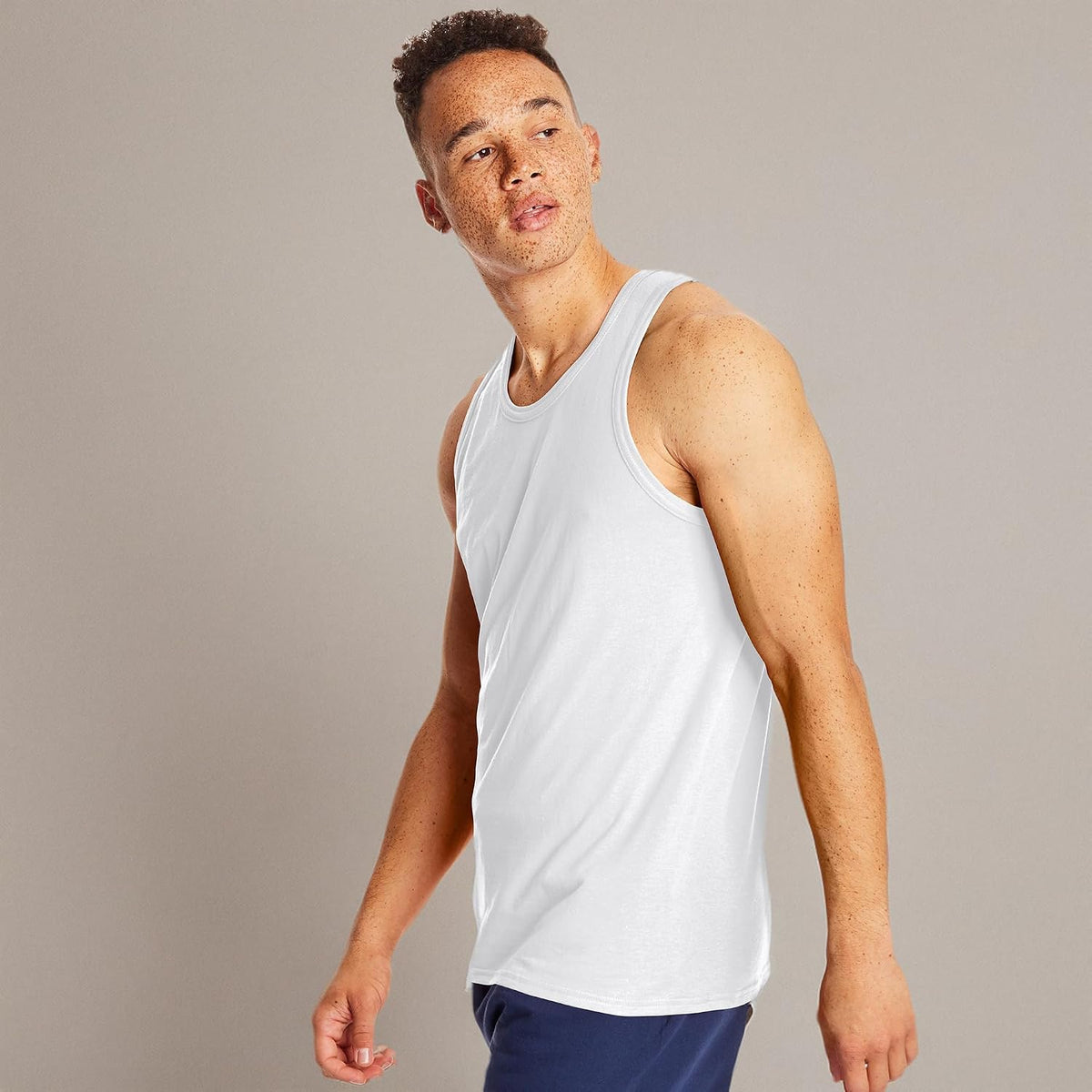 Hanes Men’s Performance Tank, X-Temp Moisture-Wicking Tank Top, Solid Colors, 2-Pack