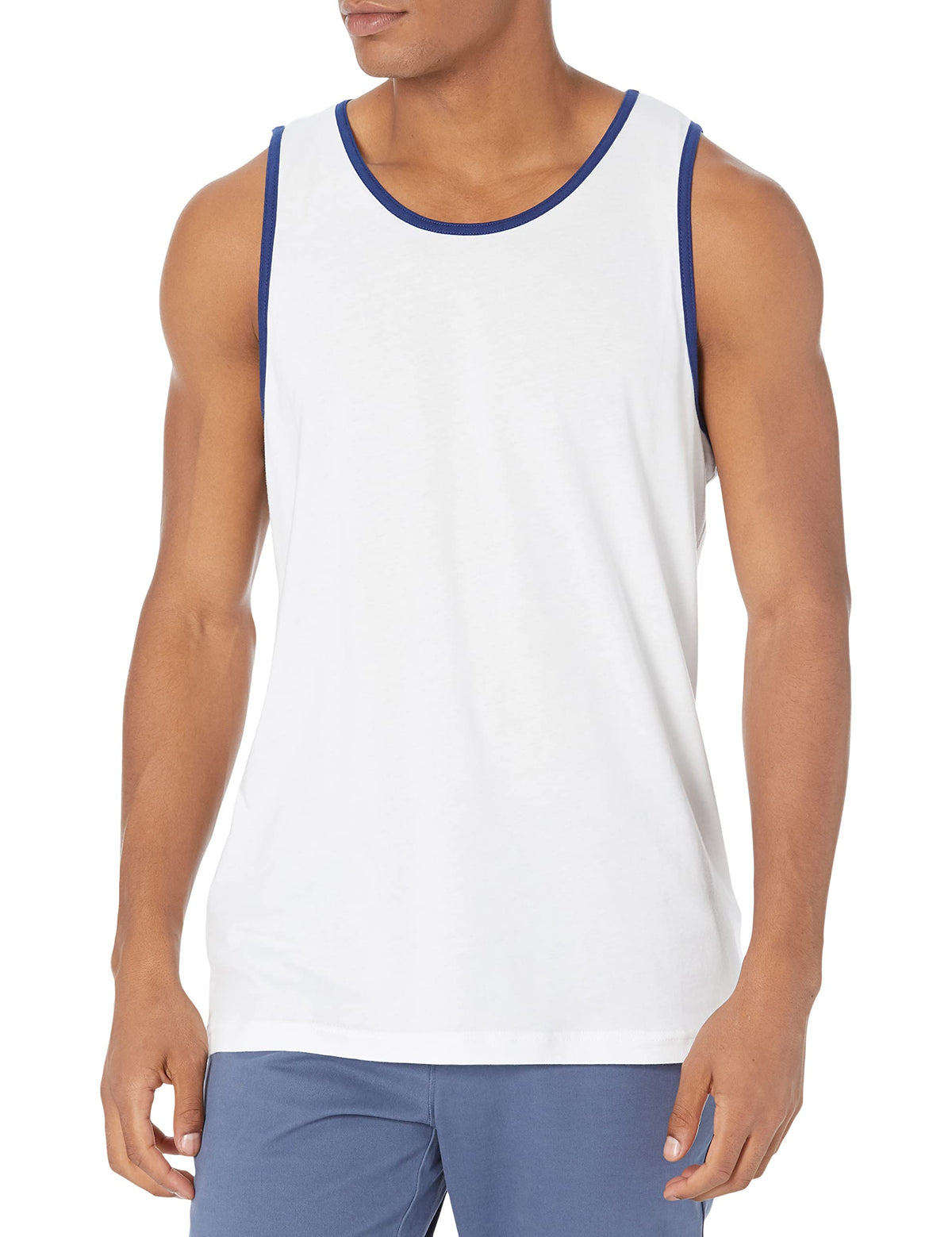 Amazon Essentials Men's Regular-Fit Sleeveless Tank Top, 100% Cotton