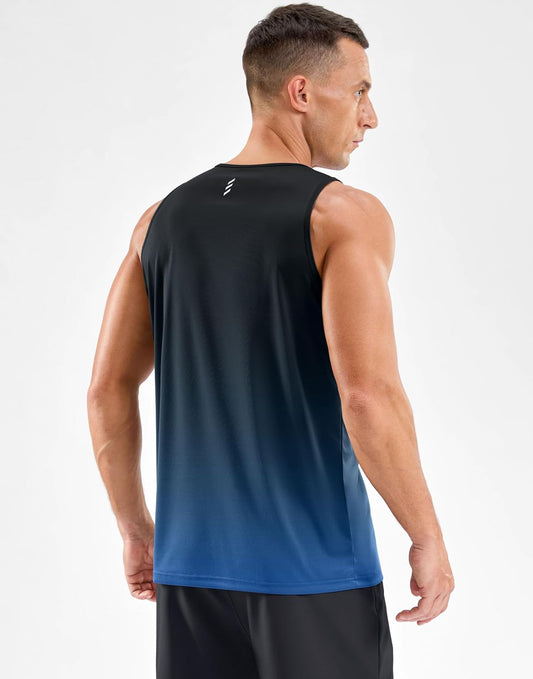 Beach Tank Tops for Men UPF50+ Dry Fit Summer Sleeveless Shirts