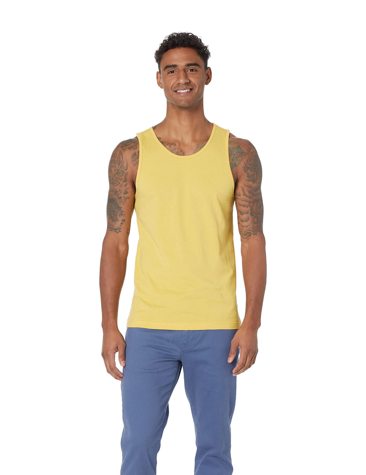 Amazon Essentials Men's Slim-Fit Tank Top, Undershirt