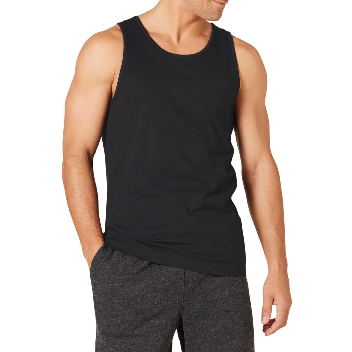 Amazon Essentials Men's Slim-Fit Tank Top, Undershirt