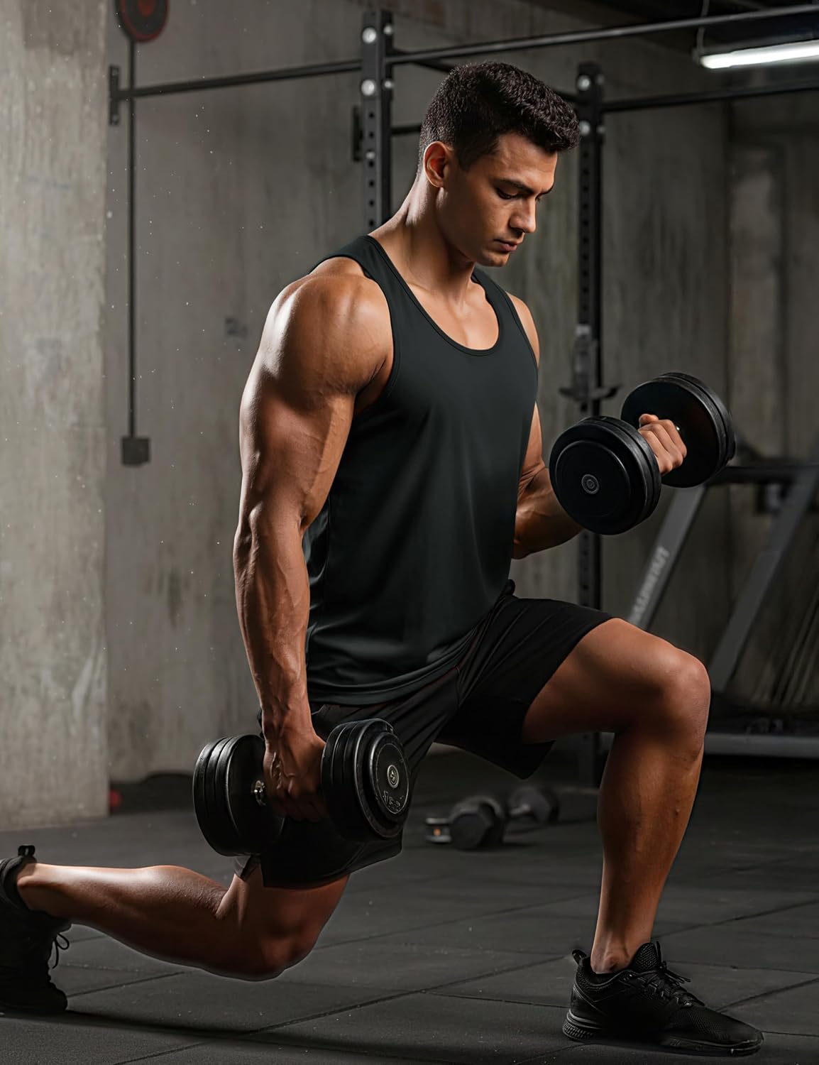 TACVASEN Men's Workout Tank Tops Sleeveless UPF 50+ Summer Sun Shirts Quick Dry for Running Swim Gym Beach